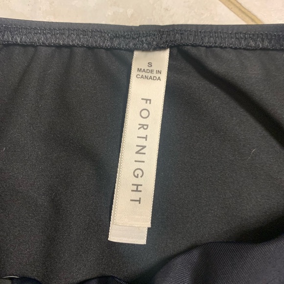 Fortnight: High Waisted Bikini Bottom in Black - Picture 2 of 5